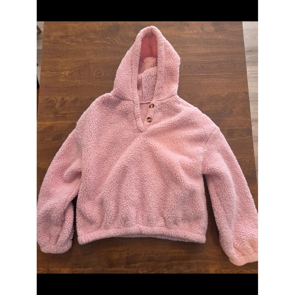 Kid's Cozy Pink Sherpa Hoodie